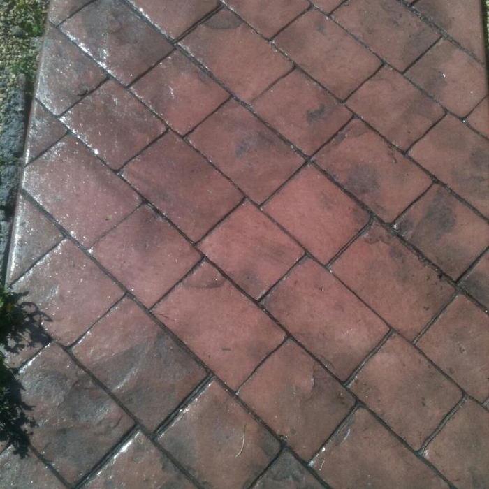Stamped and Colored Concrete