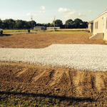 Limestone driveway