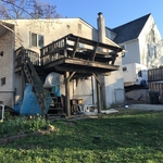 Original Deck and Siding