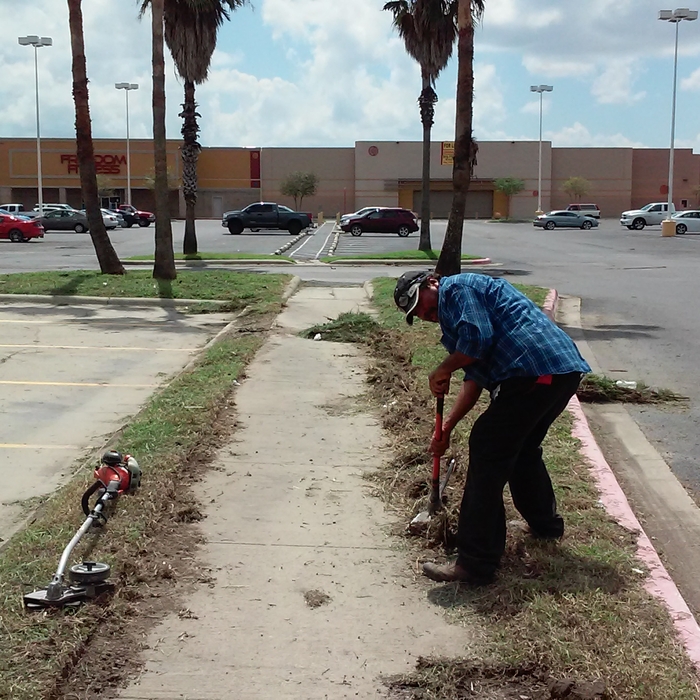 Edging side walks
