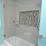 Framless Tub French Doors