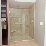 Frameless Inline Shower