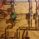 supply and return lines.