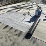 Torchdown asphalt rubber roof