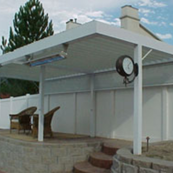 Louvered roof