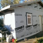 North & East walls Before