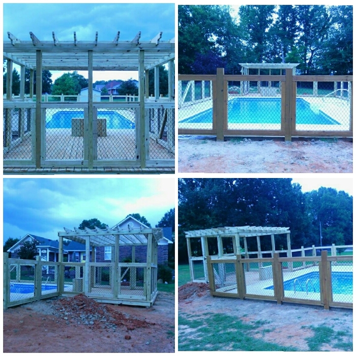 fence and pergola