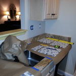 Before Back Splash Install Lay out