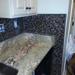 Glass and ceramic kitchen back splash After