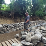 building a natural sone wall