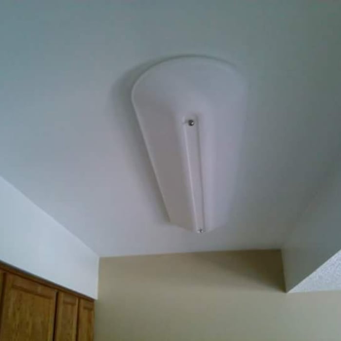 Hung finished painted