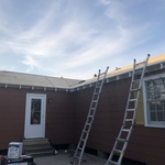 Plywood installed