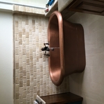Copper tub in on position