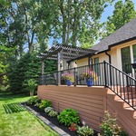 IDeck Composite with fixed pergola
