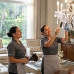 Dusting & chandelier