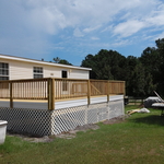 Shallotte 16x14 freestanding modern deck.