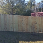 6' wood fence and gate