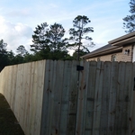 6' wood fence