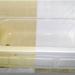 Partial bathtub refinish example