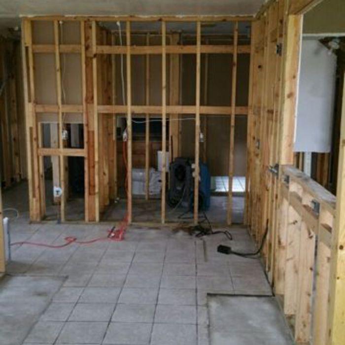 Kitchen after mold removal
