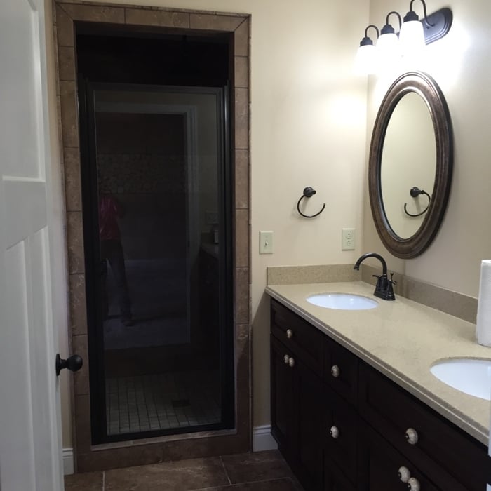 Custom walk-in shower