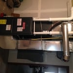 Goodman 96% energy efficient furnace with cased A/