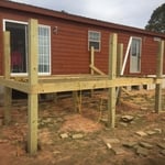 Deck foundation.