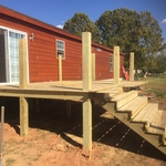 Steps going in.