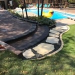 Stepping Stones and Patio