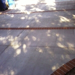 Concrete/Red Brick Walkway