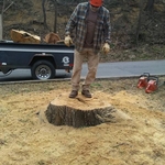 Standing on a finished removal