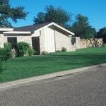 Lush green lawn