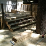 The stairs from level 1 to level 2y