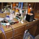 Purged bathroom
