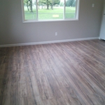 Laminate floor living room