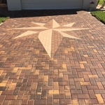 Driveway with Star design