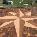 Driveway with Star design