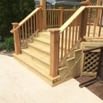 Deck with large pergola