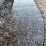 stamped and painted walkway
