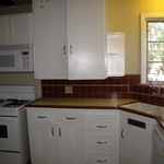 Kitchen with original countertop tile