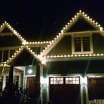 Christmas lighting installation