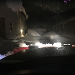 8ft of snow at a residential home.