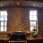 Kitchen arch and backsplash