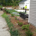 ripping out the fence!