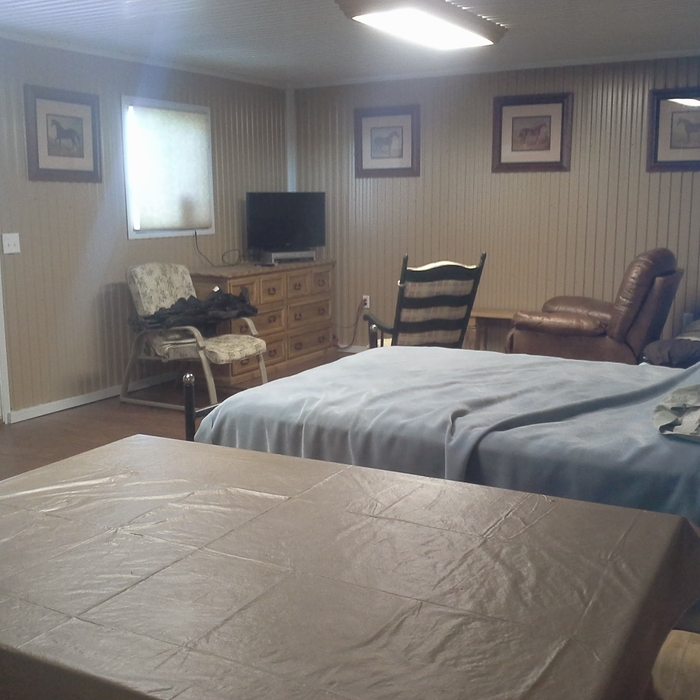 Interior view from back door