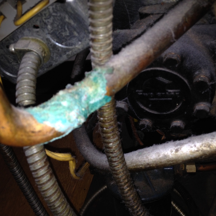 Leaking joint