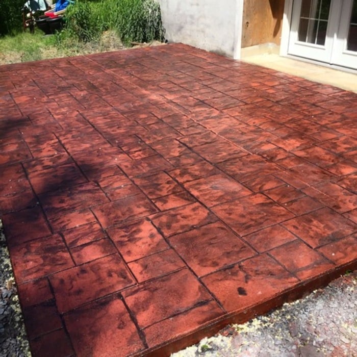 Ashlar Stone Stamped pati