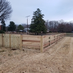 4 board ranch style fence with wire