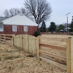 4 board ranch style fence with wire