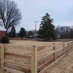 4 board ranch style fence with wire